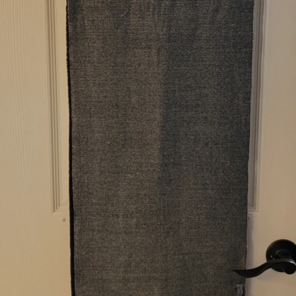 NWT Rainforest Black/Charcoal Mens Scarf Classic Minimalist Functional